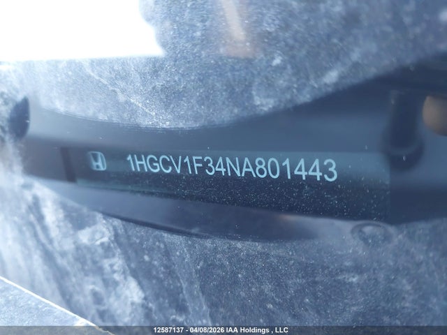 Продаж на аукціоні авто 2022 Honda Accord Sport 1.5t, vin: 1HGCV1F34NA801443, номер лоту: 12587137