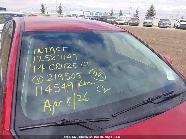 12587147 :رقم المزاد ، 1G1PC5SB4E7219505 vin ، 2014 Chevrolet Cruze Lt مزاد بيع