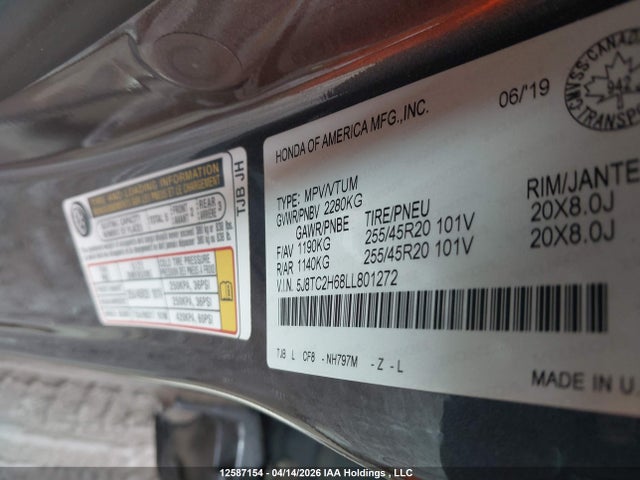5J8TC2H68LL801272 Acura Rdx A-spec