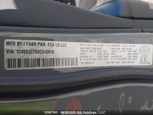 1C4SDJCT5SC512816 Dodge Durango R/t