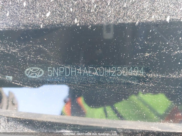 12582962 :رقم المزاد ، 5NPDH4AEXDH250494 vin ، 2013 Hyundai Elantra Gl مزاد بيع