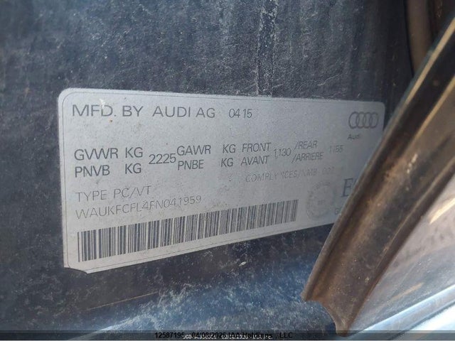 WAUKFCFL4FN041959 Audi A4 2.0t Premium