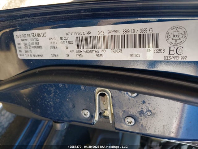 1C6RR7FG6KS641825 RAM 1500 Classic Tradesman
