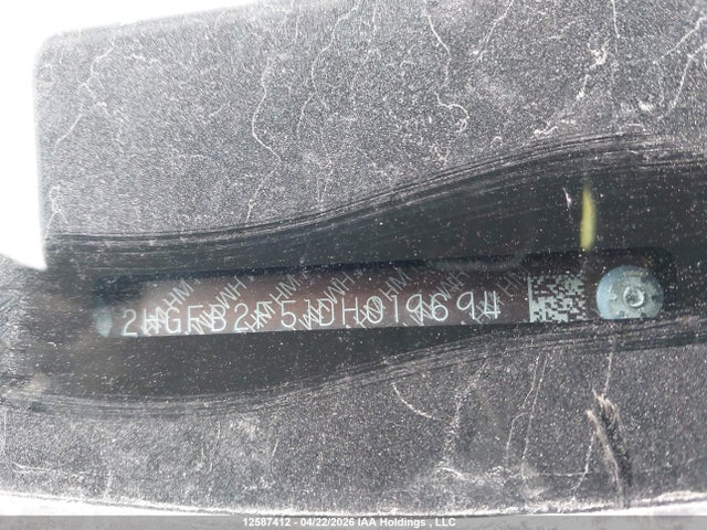 Auction sale of the 2013 Honda Civic, vin: 2HGFB2F51DH019694, lot number: 12587412