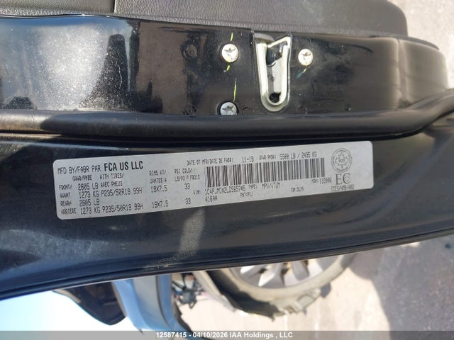 12587415 :رقم المزاد ، 1C4PJMDX2LD565745 vin ، 2020 Jeep Cherokee High Altitude مزاد بيع