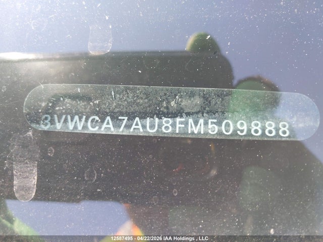 Auction sale of the 2015 Volkswagen Golf Sportwagen Tdi S/tdi Se/tdi Sel, vin: 3VWCA7AU8FM509888, lot number: 12587495