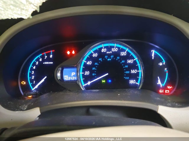12587524 :رقم المزاد ، 5TDYK3DC1CS264333 vin ، 2012 Toyota Sienna Xle/limited مزاد بيع