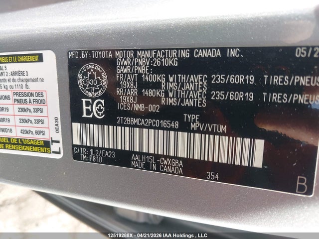 Продаж на аукціоні авто 2023 Lexus Rx 350h, vin: 2T2BBMCA2PC016548, номер лоту: 12519288
