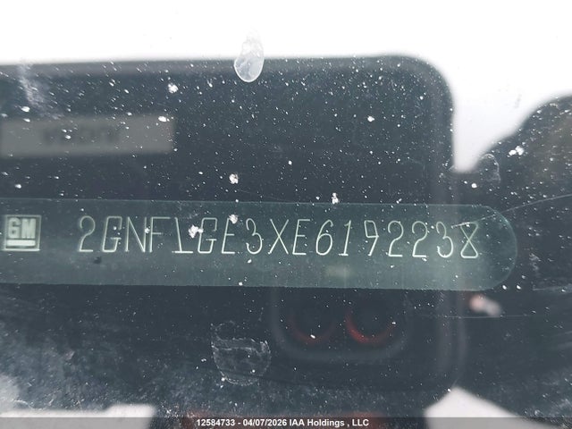 12584733 :رقم المزاد ، 2GNFLGE3XE6192238 vin ، 2014 Chevrolet Equinox 2lt مزاد بيع