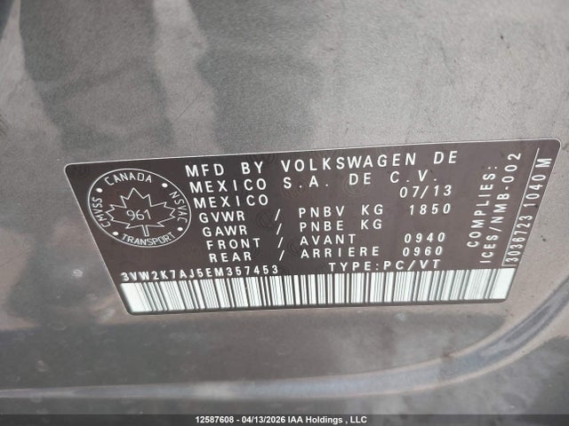 3VW2K7AJ5EM357453 Volkswagen Jetta