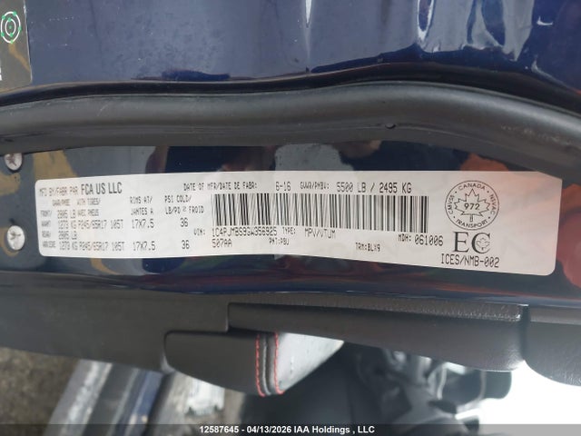 1C4PJMBS9GW356925 Jeep Cherokee Trailhawk