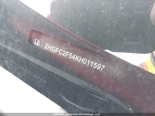 Honda Civic Lx 2019 2HGFC2F54KH011597 Image 20