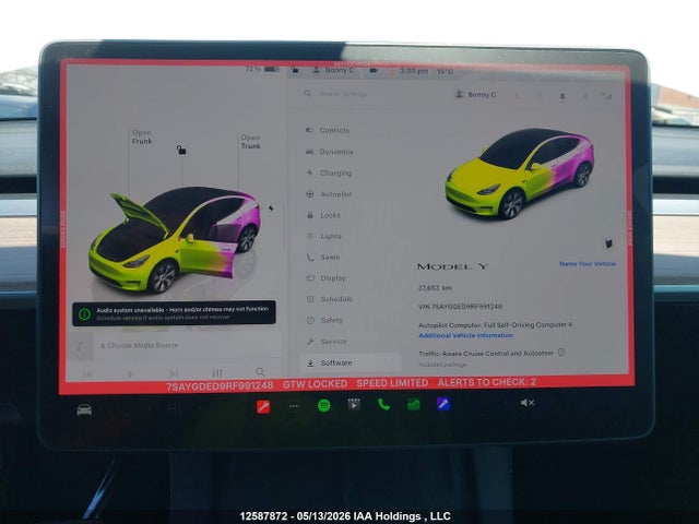 Продажа на аукционе авто 2024 Tesla Model Y Long Range/rwd, vin: 7SAYGDED9RF991248, номер лота: 12587872