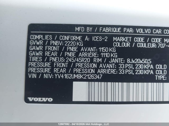 YV4162UM8K2126347 Volvo Xc40 T5 R-design