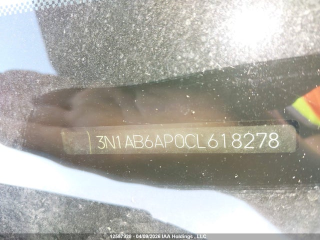 12587928 :رقم المزاد ، 3N1AB6AP0CL618278 vin ، 2012 Nissan Sentra مزاد بيع