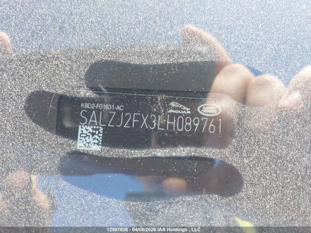 SALZJ2FX3LH089761 Land Rover Range Rover Evoque S