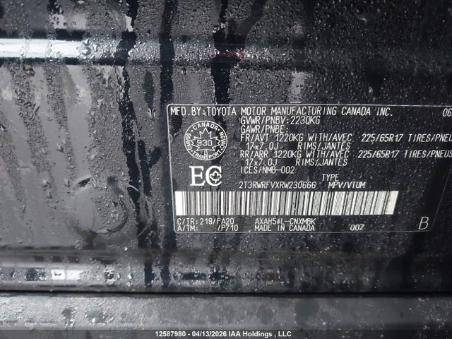 Aukcja sprzedaży 2024 Toyota Rav4 Hybrid Xle, vin: 2T3RWRFVXRW230666, numer aukcji: 12587980