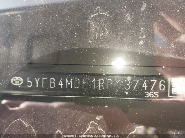 Aukcja sprzedaży 2024 Toyota Corolla Le, vin: 5YFB4MDE1RP137476, numer aukcji: 12587981