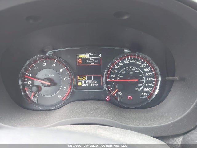 Aukcja sprzedaży 2018 Subaru Wrx, vin: JF1VA1H66J9833368, numer aukcji: 12587996