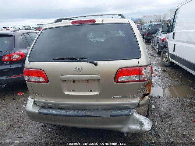 2002 Toyota Sienna Xle V6 მანქანა იყიდება აუქციონზე, vin: 4T3ZF13C12U499309, აუქციონის ნომერი: 12588003