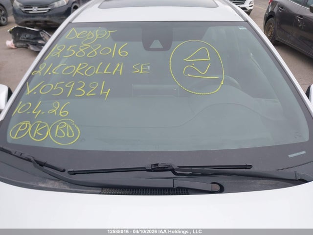 2021 Toyota Corolla Se მანქანა იყიდება აუქციონზე, vin: 5YFB4MBEXMP059324, აუქციონის ნომერი: 12588016