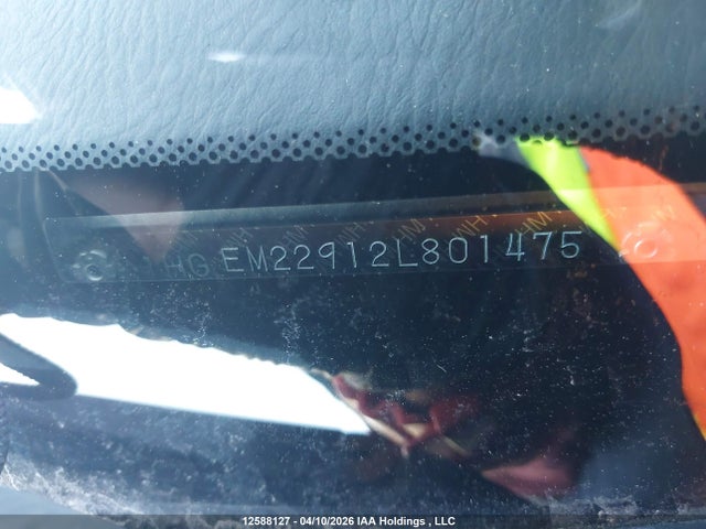 2002 Honda Civic Ex მანქანა იყიდება აუქციონზე, vin: 1HGEM22912L801475, აუქციონის ნომერი: 12588127