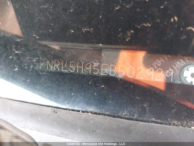 Aukcja sprzedaży 2014 Honda Odyssey Touring/touring Elite, vin: 5FNRL5H95EB502929, numer aukcji: 12588182