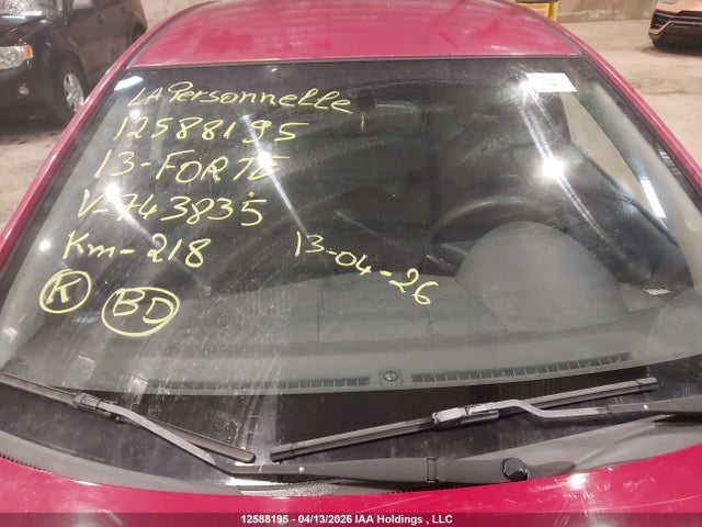 12588195 :رقم المزاد ، KNAFT5A2XD5743835 vin ، 2013 Kia Forte Lx مزاد بيع