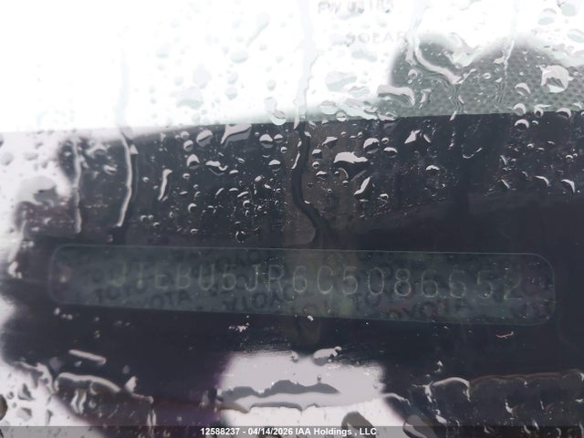 12588237 :رقم المزاد ، JTEBU5JR6C5086652 vin ، 2012 Toyota 4runner Sr5 V6 مزاد بيع
