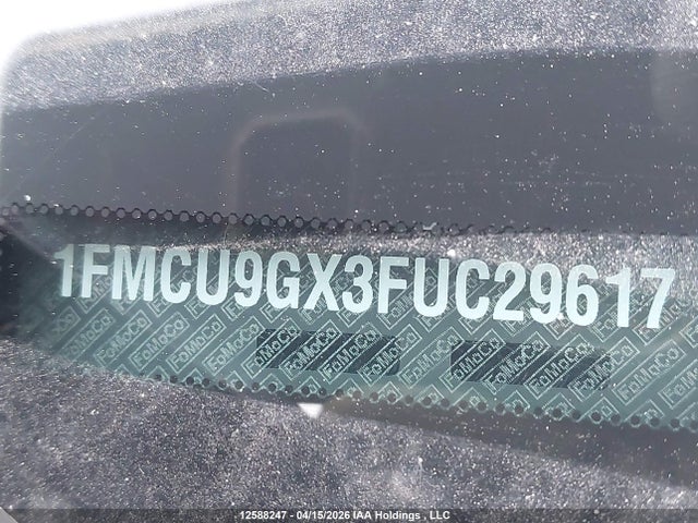 Продажа на аукционе авто 2015 Ford Escape Se, vin: 1FMCU9GX3FUC29617, номер лота: 12588247