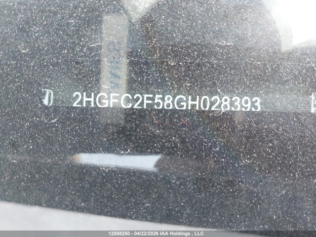 2HGFC2F58GH028393 Honda Civic Lx