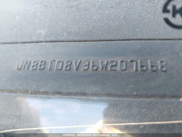 12588302 :رقم المزاد ، JN8BT08V36W207668 vin ، 2006 Nissan X-trail Xe/se مزاد بيع
