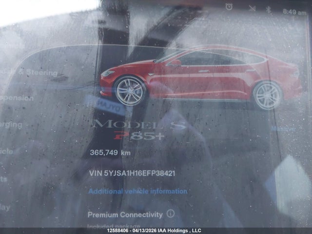Продажа на аукционе авто 2014 Tesla Model S, vin: 5YJSA1H16EFP38421, номер лота: 12588406