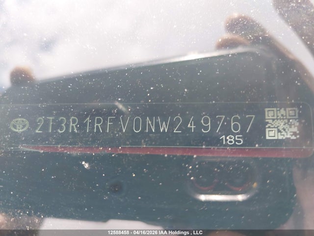 2022 Toyota Rav4 Xle მანქანა იყიდება აუქციონზე, vin: 2T3R1RFV0NW249767, აუქციონის ნომერი: 12588458