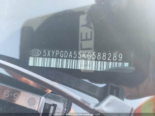 5XYPGDA55KG588289 KIA Sorento 2.4l Lx/3.3l Lx