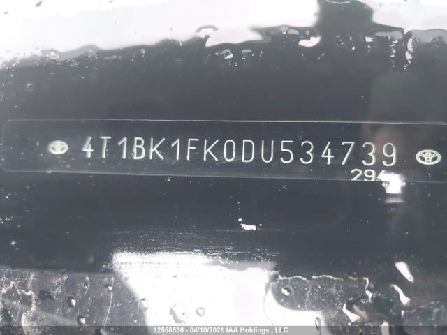 Aukcja sprzedaży 2013 Toyota Camry Se/xle, vin: 4T1BK1FK0DU534739, numer aukcji: 12588536