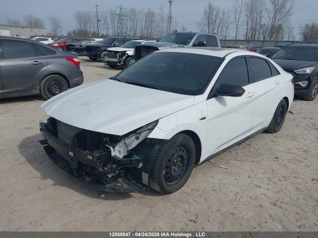 12588547 :رقم المزاد ، KMHLR4AF7NU275843 vin ، 2022 Hyundai Elantra N Line Dct مزاد بيع