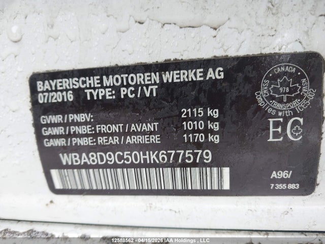 Продажа на аукционе авто 2017 Bmw 330i Xdrive, vin: WBA8D9C50HK677579, номер лота: 12588562