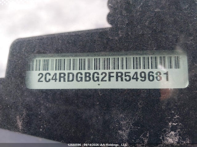 Aukcja sprzedaży 2015 Dodge Grand Caravan Se, vin: 2C4RDGBG2FR549681, numer aukcji: 12588596