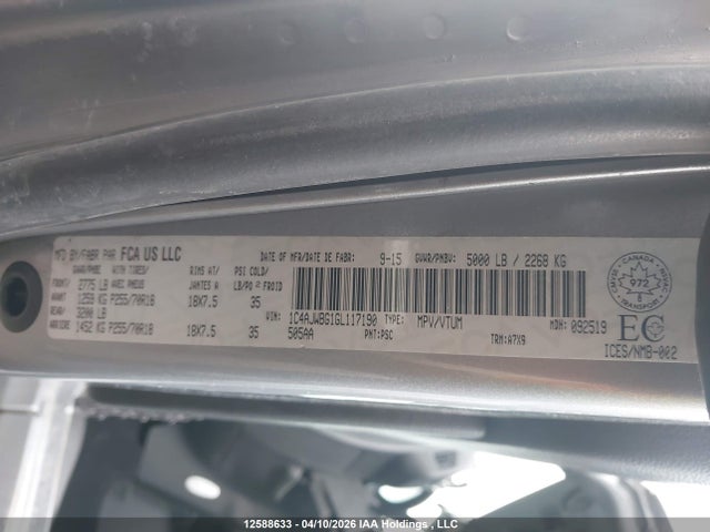 1C4AJWBG1GL117190 Jeep Wrangler Sahara