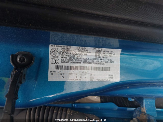 1FADP3F23EL328211 Ford FOCUS SE