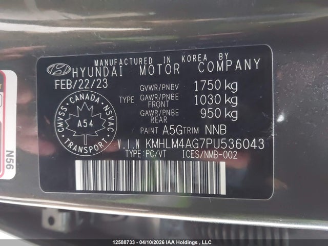 Продаж на аукціоні авто 2023 Hyundai Elantra Preferred Ivt, vin: KMHLM4AG7PU536043, номер лоту: 12588733