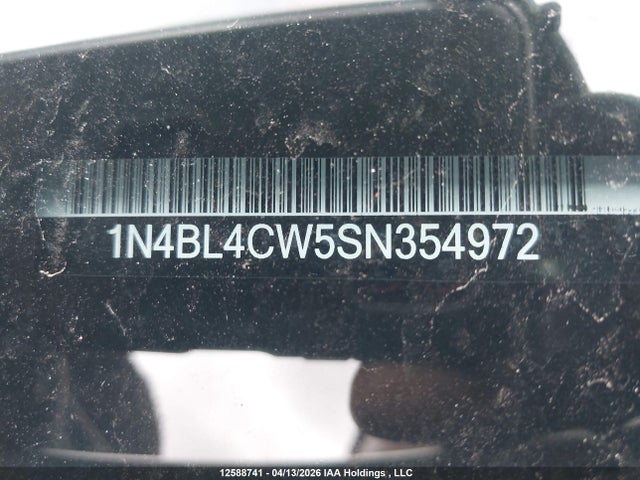 12588741 :رقم المزاد ، 1N4BL4CW5SN354972 vin ، 2025 Nissan Altima Sr مزاد بيع