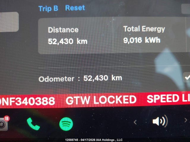 12588745 :رقم المزاد ، 5YJ3E1EA9NF340388 vin ، 2022 Tesla Model 3 Rwd/standard Range مزاد بيع