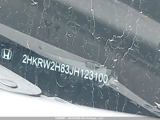2HKRW2H83JH123100 Honda Cr-v Ex-l