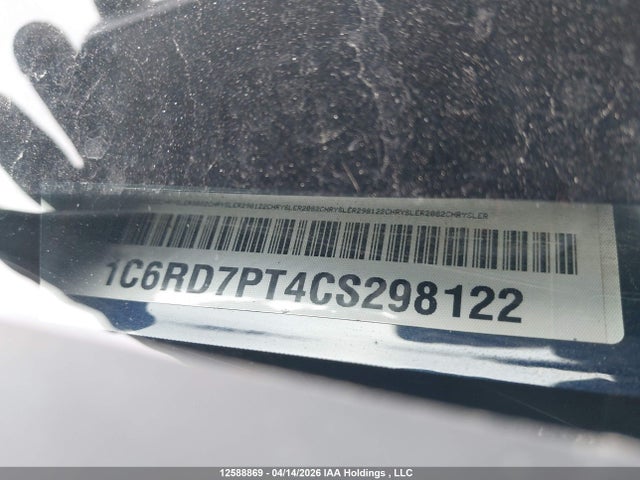 12588869 :رقم المزاد ، 1C6RD7PT4CS298122 vin ، 2012 Ram 1500 Laramie Limited مزاد بيع