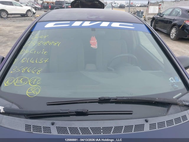 12588881 :رقم المزاد ، 2HGFA16306H016137 vin ، 2006 Honda Civic Dx Vp مزاد بيع