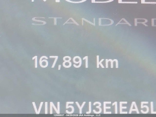 Aukcja sprzedaży 2020 Tesla Model 3, vin: 5YJ3E1EA5LF603957, numer aukcji: 12588937