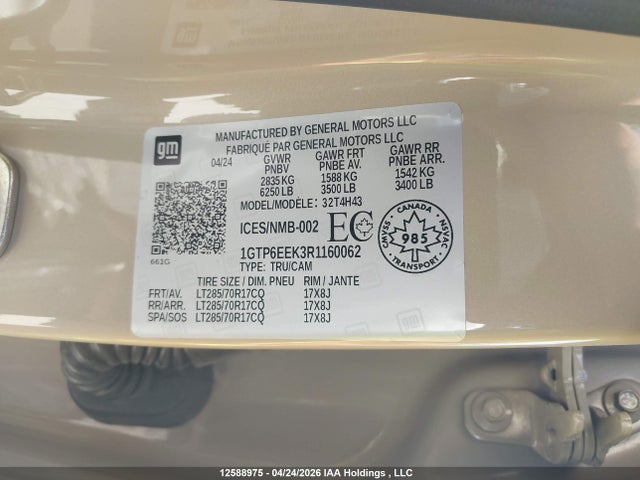GMC Canyon At4x 2024 1GTP6EEK3R1160062 Image 9