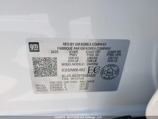 KL47LBE29TB084429 Buick Envista Sport Touring